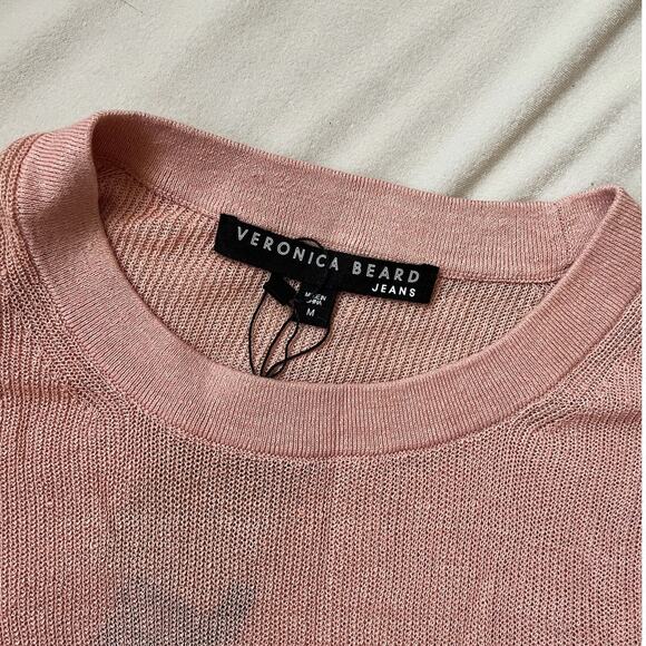 NWT Veronica Beard Kellen Mauve Pink Knit Sleeveless Sweater Tank Top M - Picture 5 of 5